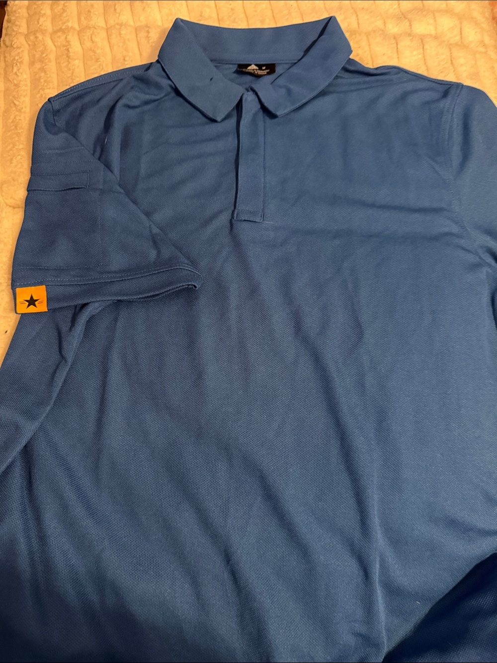 Men's Blue Polo Shirt - Classic Short Sleeve